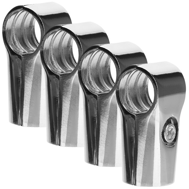 4 Pcs Connecteur de Tringle de Placard en Alliage d'Aluminium 2 Voies