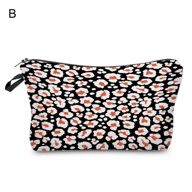 Cosmetic Bag 3D Mushroom Print Multipurpose Women Exquisite Fashion Appearance Storage Bag for Home