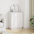 thumbnail image 1 of vidaXL Buffet Blanc 60x34x75 cm Bois Massif Pin, 1 of 5