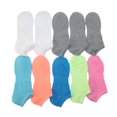 thumbnail image 2 of 10PK Athletic Works Sport Ladies Solid No Show Socks, 2 of 2