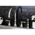 thumbnail image 3 of Kingston Brass Governor 8" Deck Mount Kitchen Faucet with Brass Sprayer, 3 of 4