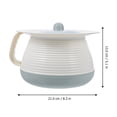 thumbnail image 2 of MasteelfCA 1 Set Plastic Spittoon with Lid Portable Chamber Pot Covered Night Urinal for Home Hospital, 2 of 7