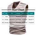 thumbnail image 3 of LNWUY Gilet Sans Manches à Col en V pour Homme en Tricot Extensible Imprimé à Rayures en Molleton d'Hiver, Chandail Chaud d'Automne, Hauts Gilet Brun TTG, 3 of 4