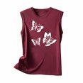 thumbnail image 3 of LSLJS Blouse Sans Manches Imprimée Décontractée pour Femme à Col Rond, Aguichant, Ajustée, Chandail à Enfiler, Débardeurs pour Femmes, 3 of 4