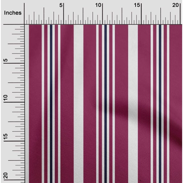 oneOone Cotton Silk Fabric Stripe Decor Fabric Printed BTY 42 Inch Wide