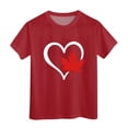 thumbnail image 4 of WEAIXIMIUNG Chemises pour Adolescentes Tendance Manches Courtes T-Shirt Col Rond Été Coupe Décontractée Basique, 4 of 4
