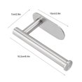 thumbnail image 4 of Qiilu Toilet Paper Holder, Wall Paper Roll Rack,Wall Mount Single Toilet Paper Holder Stainless Steel Tissue Roll Rack for Bathroom Accessory, 4 of 7