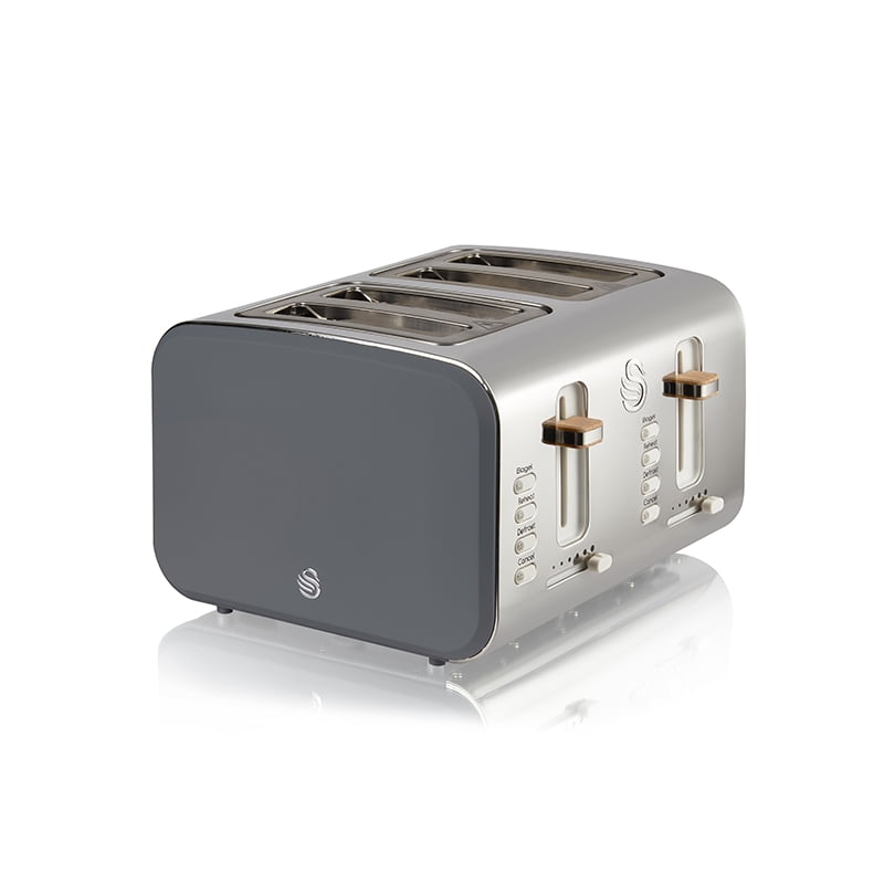 Swan Nordic 4 Slice Toaster - Grey