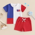 thumbnail image 3 of TopLLC Ensembles de Débardeurs à Col Rond Mode Garçons T-Shirts Décontractés à Manches Courtes Col Rond Col Bouton Ensembles de Shorts Imprimés Blouse pour Femmes, 3 of 5