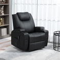 thumbnail image 2 of HOMCOM Fauteuil Inclinable de Massage en Cuir PU avec Siège Pivotant à 360 Degrés, 2 of 10