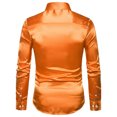 thumbnail image 3 of fastboy Chemise de Travail Décontractée pour Hommes à la Mode et Fonctionnelle - Col Rabattu Manches Longues Respirant et Durable orange m, 3 of 6
