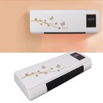 Cooling Heating Air Conditioner, US Plug 110V Wall Air Conditioner Digital Display with Remote Control for Home