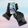 thumbnail image 3 of Kieccall Men's Split-Finger Winter Gloves - Thickened Windproof Warm Outdoor Riding Gloves for Cold Weather Sports, 3 of 8