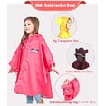 thumbnail image 4 of Poncho Imperméable à Capuche pour Enfants, Durable, Portable, Cape de Pluie pour Garçons et Filles, 4 of 7