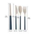 thumbnail image 2 of Dvruxg Cutlery Sets - Plastic Forks, Knives & Spoons with Organizer | Plastic & Disposable Options Available | Great Value Dining Sets for Home & Events, 2 of 5