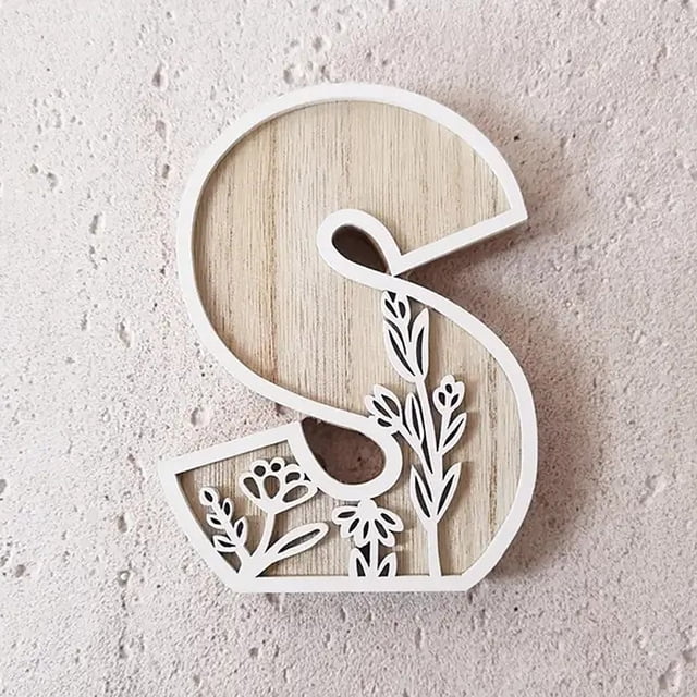 5 Inch Wooden Letters for Wall Decoration for Children's Room Crafts Name Signs Wedding and Home Décor