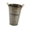 thumbnail image 2 of koolsoo Farmhouse Flower Planter Metal Bucket Multifunctional for Patios Living Room brown, 2 of 9