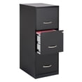 thumbnail image 1 of Space Solutions 18" Deep 3 Drawer Smart Letter Width Vertical File Cabinet, Black, 1 of 9