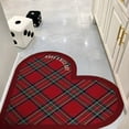 thumbnail image 1 of Yhmxh Bathroom Rugs Bathroom Love Rug- Super Absorbent And Quick-Drying- Rubber Backing Slip- Washable Bathroom Floor Mat- Shower Rug In Front Of Tub 16x16 In Living Room Rug Bath Mat, 1 of 7