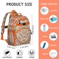 thumbnail image 2 of Energy Emotional Mandala Student Backpack Spacious Adjustable Padded Straps Chest Buckle Lightweight Durable School Backpack, 2 of 5