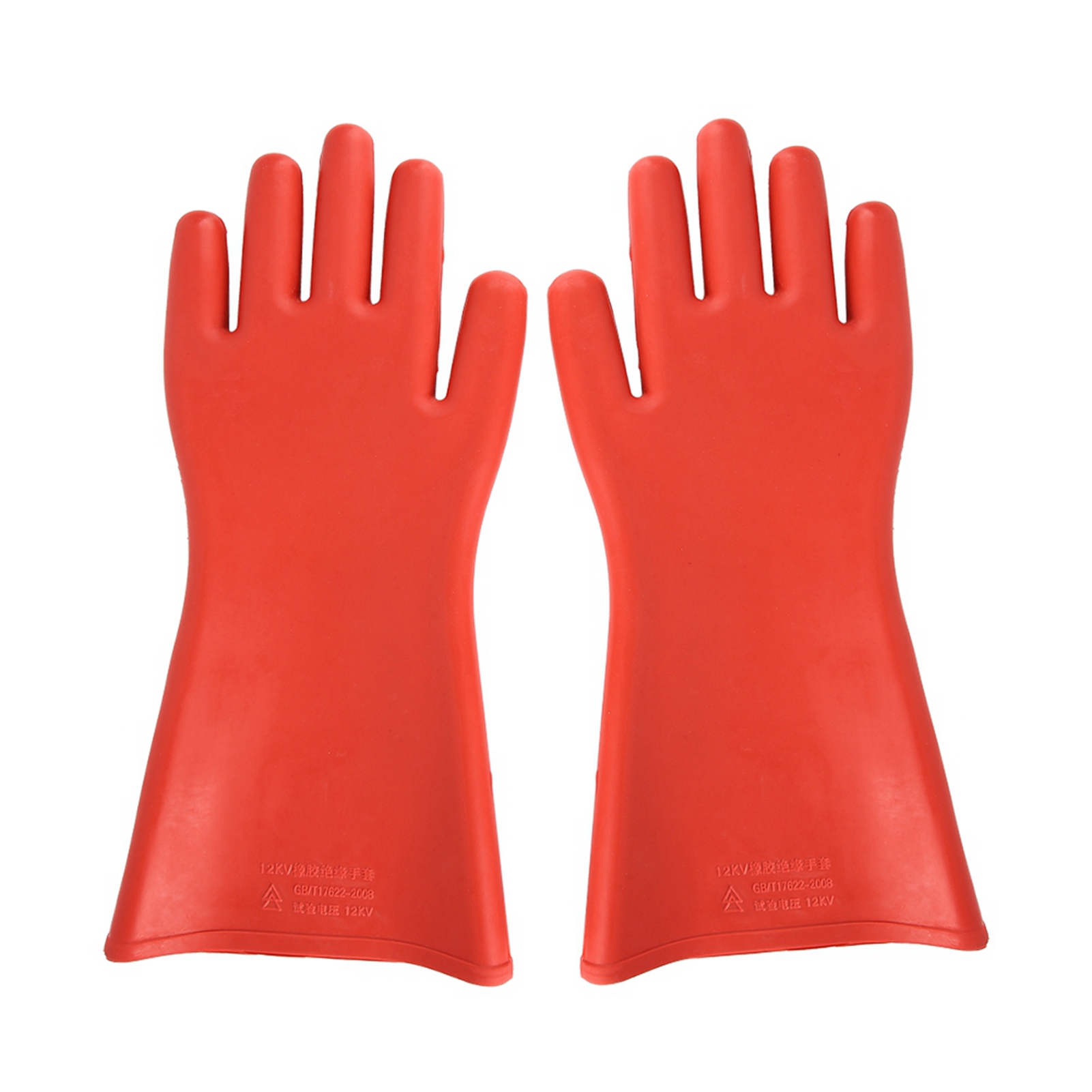 Rubber Insulated Gloves,12KV High Voltage Proof Electrical Work Gloves Work Gloves Streamlined Design