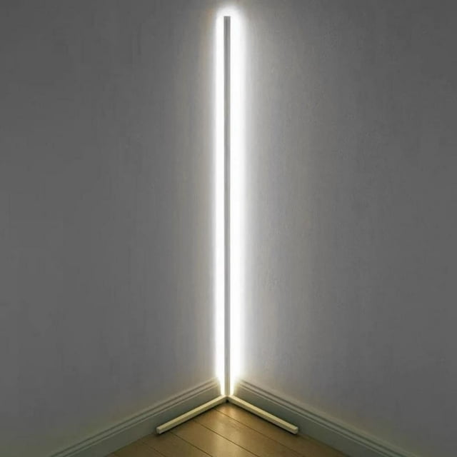Modern LED Corner Floor Lamp Atmosphere Lamps Standing Lights (Black White)