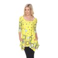 thumbnail image 1 of White Mark Tunique pour Femmes à Manches 3/4 en Jersey, 1 of 5