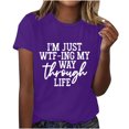 thumbnail image 1 of Birdeem Femmes Filles Grande Taille T-Shirts Imprimés Manches Courtes Col Rond T-Shirt Blouse Hauts, 1 of 8