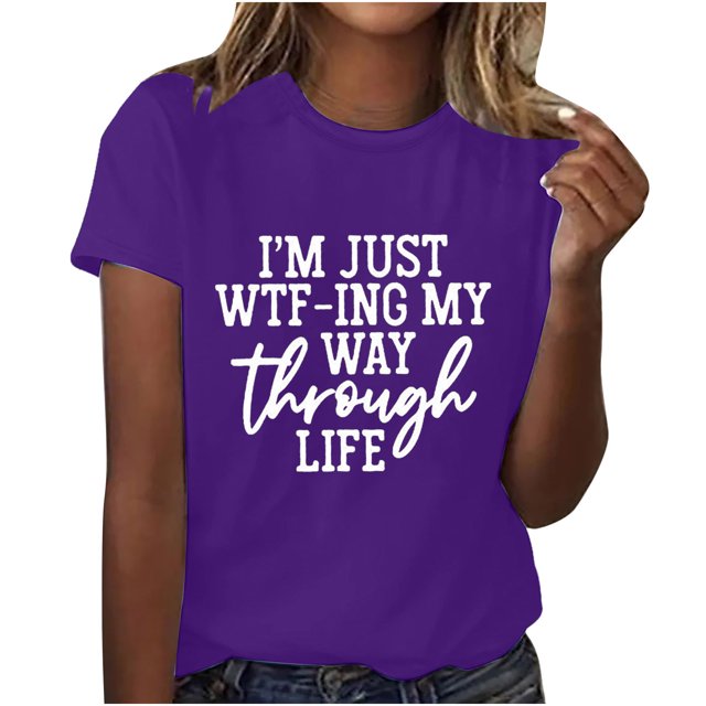 Birdeem Femmes Filles Grande Taille T-Shirts Imprimés Manches Courtes Col Rond T-Shirt Blouse Hauts