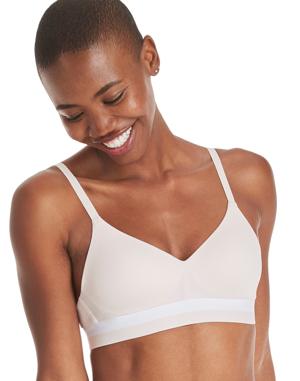 Hanes Womens Natural Lift Wireless Bra, 2XL, Light Buff