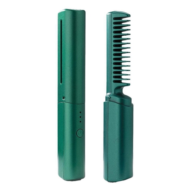 Portable Wireless Hair Straightener for Travel Mini Straightener Wireless Straightener Curling and Straightening 2 in 1 Rechargeable Portable USB Hair Straightener