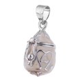 thumbnail image 1 of Oval Enamel Urn Pendant Memorial Cremation Ash Holder Keepsake, 1 of 8