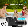 thumbnail image 2 of KFFKFF Above Ground Pool Pump, 1.5 HP, 100 GPM Single Speed Swimming Pool Pump, 110V/240V 3450 RPM 50.9 ft Max Head Pool Pump with Filter Basket, 2 of 9