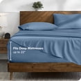 thumbnail image 3 of Bare Home 22" Extra Deep Pocket Sheet Set - Premium 1800 Collection - Ultra-Soft - Queen, Coronet Blue, 3 of 8