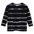 thumbnail image 2 of MIASHUI T-Shirts Raglan à Manches 3/4 pour Tout-Petits Filles Garçons, T-Shirt de Baseball, T-Shirts en Coton, Uniformes Scolaires, Noir, 9-10 Ans, 2 of 4