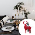thumbnail image 3 of mmirethe 4pcs Elk Bag Unique Tableware Holder Organizer Cute Christmas Table Bags Fork Spoon Sack Dinnerware Box for Theme Party Red, 3 of 7