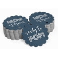 thumbnail image 2 of Inkdotpot Pack Of 100 Ready To Pop Baby Shower Favor Paper Tags Craft Real Silver Foil Hang Tags, 2 of 6