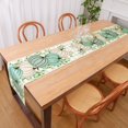 thumbnail image 2 of Chemin de Table d'Automne 13x72 Pouces Citrouilles Vertes Feuilles d'Eucalyptus Récolte Style Ferme Décor de Table d'Automne Action de Grâce Saisonnier Style Lin Imperméable Décoration de Table de Cuisine Salle à Manger Intérieur Extérieur, 2 of 6