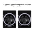 thumbnail image 3 of Lksixu Car Accessories Elastic Stretch Steering Wheel Cover with Soft Warm Non-Slip Car Decoration Car Wheel Protector Universal Fits 14-15 Inches Universal Car Interior Accessory, 3 of 9