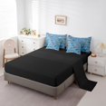 thumbnail image 3 of Erosebridal Cartoon Motorcycle Bedding Sets Full Size, Checkered Flag Comforter Sets with Sheets, Modern Sports Decor, Reversible, 3 of 5