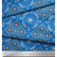 thumbnail image 3 of Soimoi Rayon Fabric Filigree Damask Print Fabric by Yard 42 Inch Wide, 3 of 3