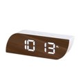 thumbnail image 2 of COFEST Horloge Numérique Grand Affichage, Alarme LED Réveils Électriques Surface pour Maquillage avec Mode de Gradation Blanc, 2 of 8