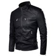 thumbnail image 3 of letairis Multiple Sizes Available For Stylish Faux Leather Motorcycle Jacket Nice Gifts black XXL, 3 of 6