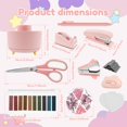thumbnail image 2 of SUTENGDA Office Supply Set Practical Desk Accessories Set Portable Desk Office Supply Set Convenient Office Desk Accessories with 360° Pen Holder Staples Scissor for Office Home, 2 of 10