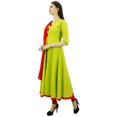 thumbnail image 1 of Atasi Robe Anarkali Verte de Designer pour Femme Salwar Ensemble Ethnique Indienne en Coton-12, 1 of 1