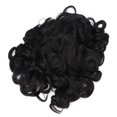 thumbnail image 1 of Black Curly Wig,Black Short Curly Wig Curly Synthetic Hair Cosplay Curly Wig Solid Performance, 1 of 14