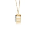 thumbnail image 2 of Angara Collier en Diamant Naturel - Collier Solitaire en Diamant Rond Serti Clos en Or Jaune 14 K pour Femmes, 2 of 10