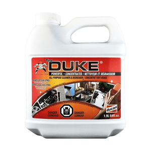 The Duke Nettoyant et dégraissant, est un nettoyant tout usage pour les ponts, les allées et les passerelles. Peut également être utilisé à l'intérieur pour le nettoyage ménager.