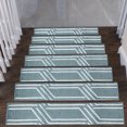 thumbnail image 1 of Plaza Collection Contemporary, Cozy, Vibrant and Soft Stair Tread Mats & Rugs, 9'' x 28'', 1 of 5