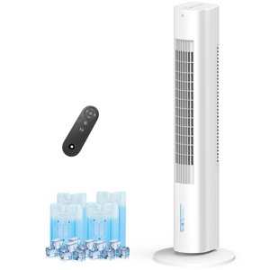 35 INCH portatif Air Conditionneurs Fenêtres, évaporateurs Air Refroidisseur avec minuteur intelligent pour l'arrêt automatique, télécommande, oscillation plus large, mode frais, refroidisseur de vapeur Air Conditionneur pour chambre à coucher Home Office